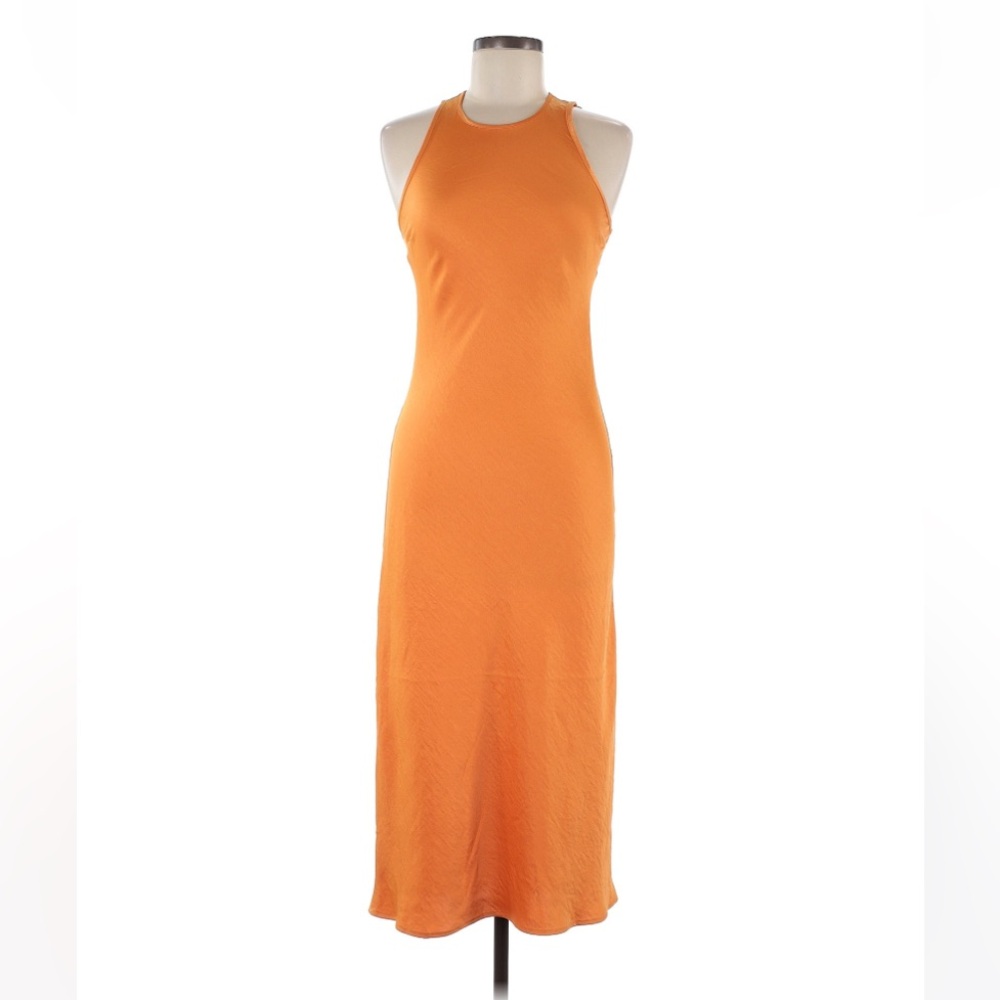 House of Harlow Orange Midi Dress